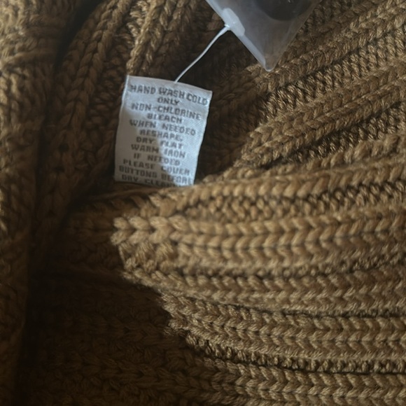 NWT Soft Surroundings Camel City Sweater Wool Blend Shirt Sleeve Cardigan - Picture 9 of 9